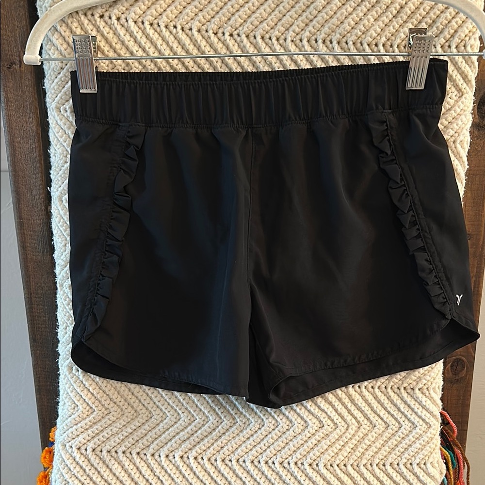 Black Girl’s Old Navy Shorts with Ruffle Detail XL 14/16 EUC